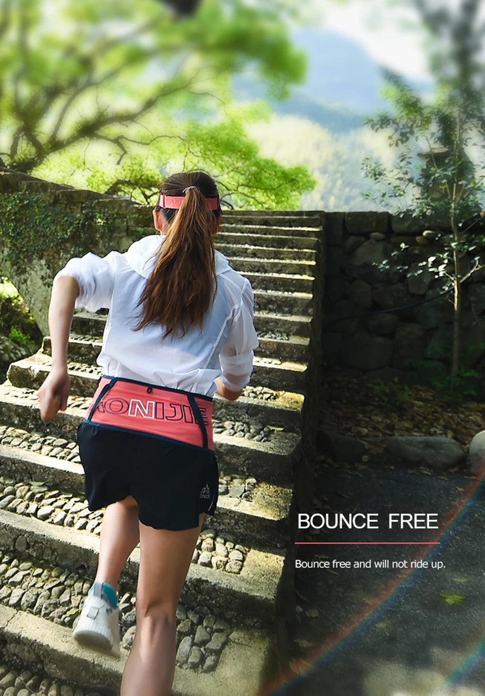 AONIJIE 4-Way Stretch Hydration Running Belt Waist Pack Travel Money Bag Trail Marathon Gym Workout Fitness Mobile Phone Holder