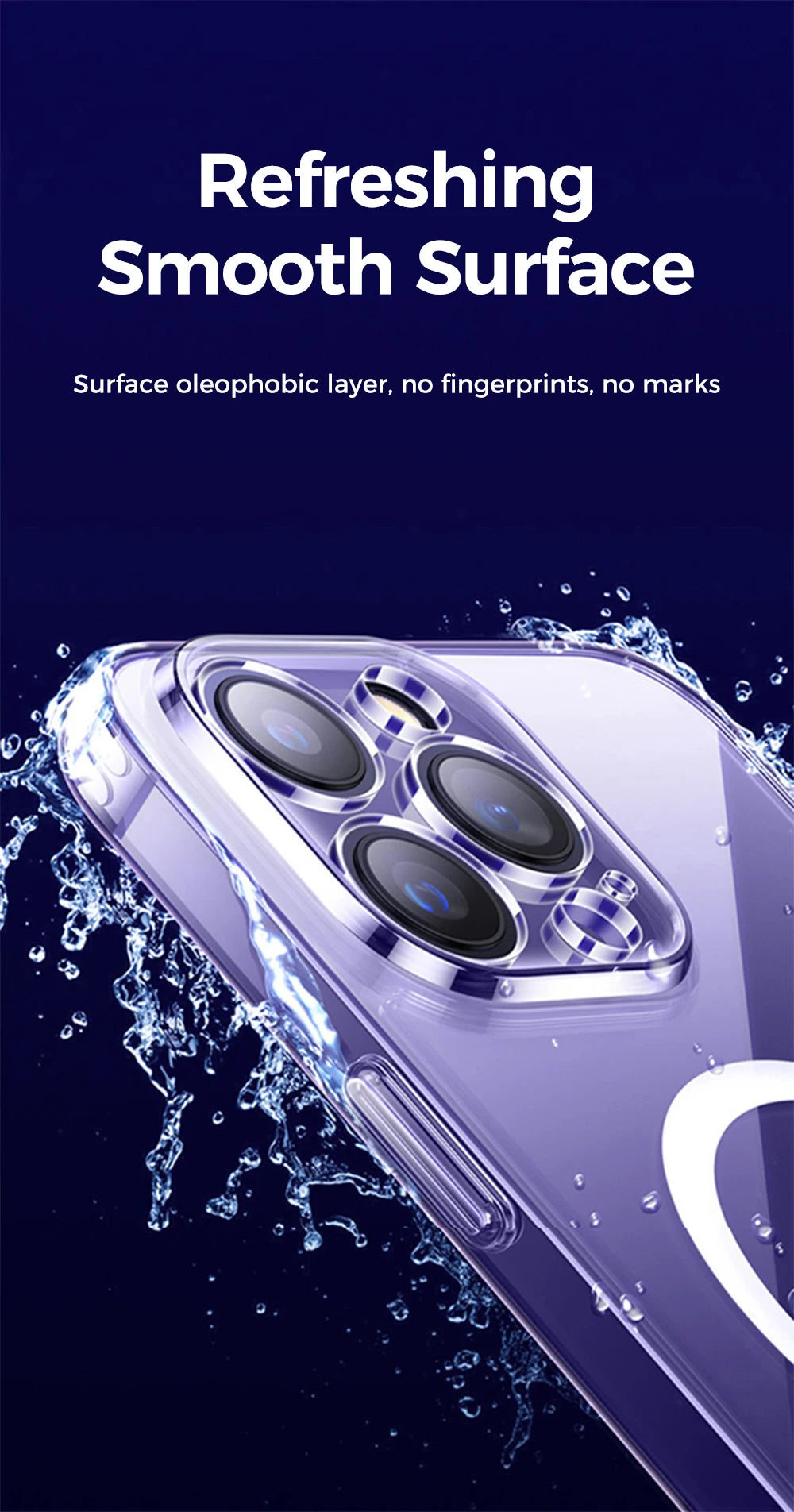 Joyroom Magnetic Case For iPhone 14, 12 Series Transparent Case Wireless Charger Magnet Cover
