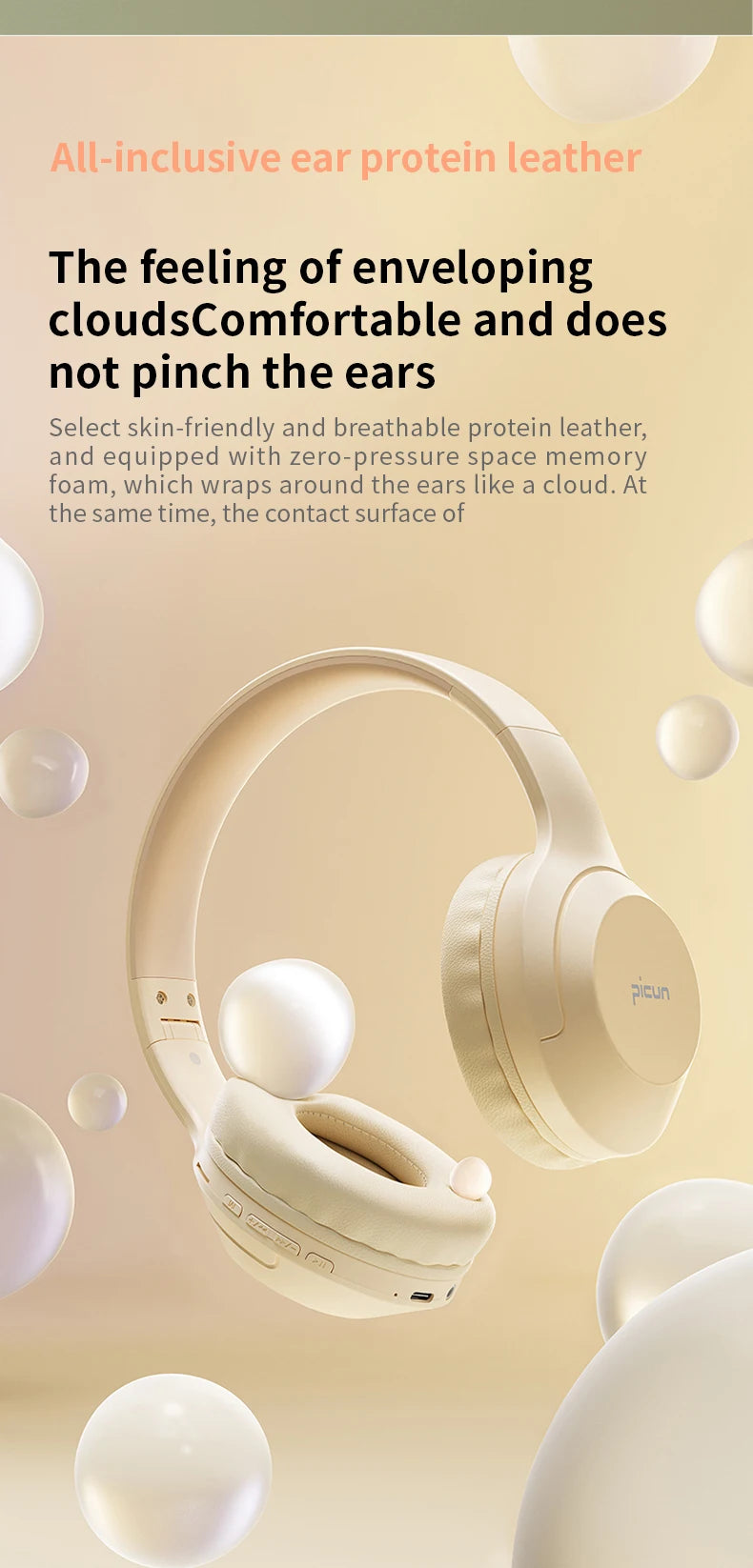 Picun B-01S Wireless Bluetooth Headphones