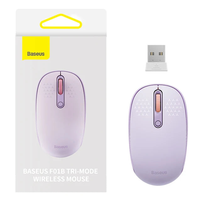 Baseus Bluetooth Wireless Mouse – Rechargeable Luminous 2.4G USB Wireless Mouse for Tablet & Computer, Portable Design