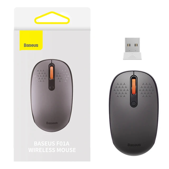 Baseus Bluetooth Wireless Mouse – Rechargeable Luminous 2.4G USB Wireless Mouse for Tablet & Computer, Portable Design