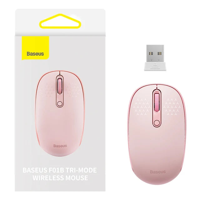 Baseus Bluetooth Wireless Mouse – Rechargeable Luminous 2.4G USB Wireless Mouse for Tablet & Computer, Portable Design