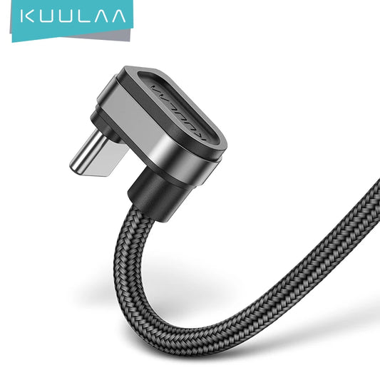 KUULAA Fast Charging USB Cable - 180 Degree Nylon Charging Cable