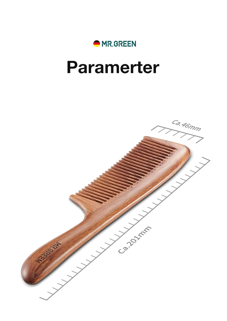 MR.GREEN Natural Wood Comb