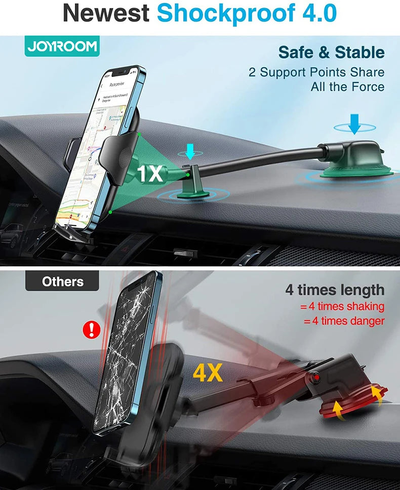 Joyroom Portable Car Phone Holder with Long Arm