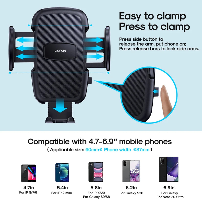 Joyroom Portable Car Phone Holder with Long Arm