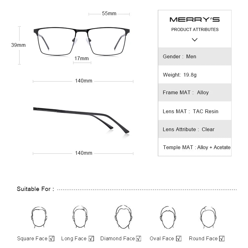 MERRYS DESIGN Anti Blue Light Blocking Reading Glasses