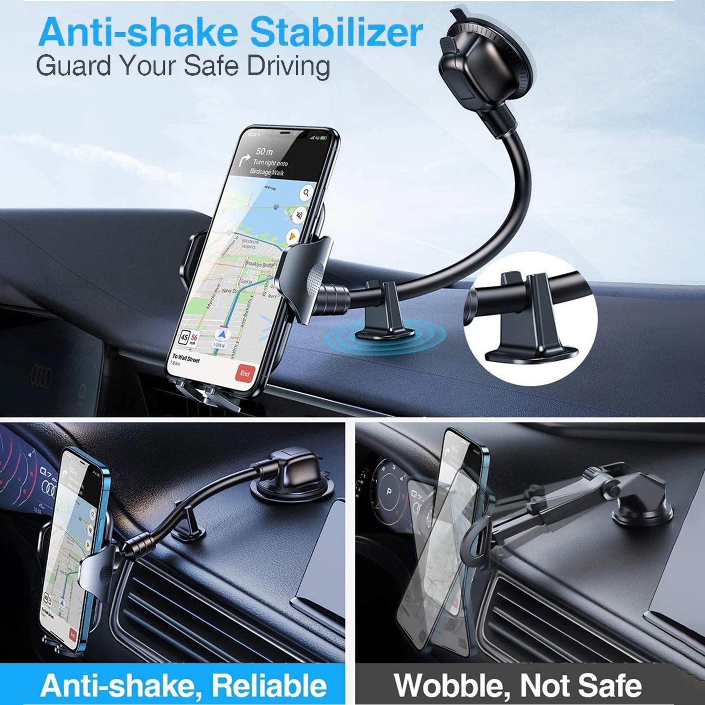 Joyroom Portable Car Phone Holder with Long Arm