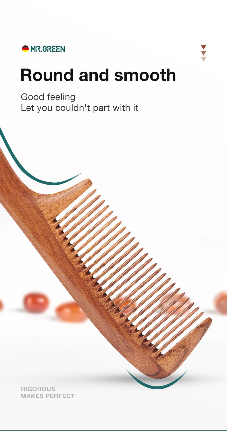 MR.GREEN Natural Wood Comb