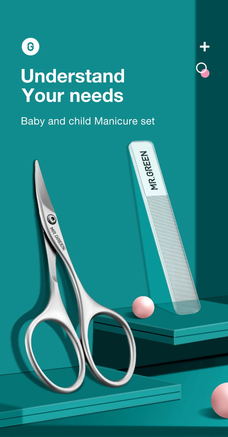 MR.GREEN Baby Safety Nail Scissors Manicure Set