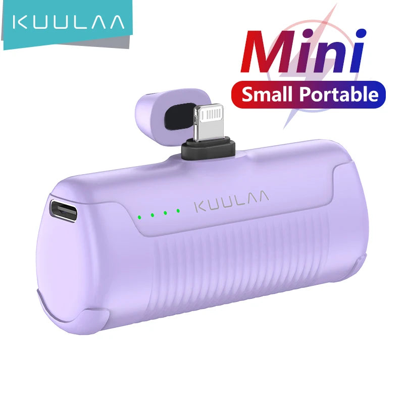 KUULAA Mini Power Bank 4500mAh Portable Charger