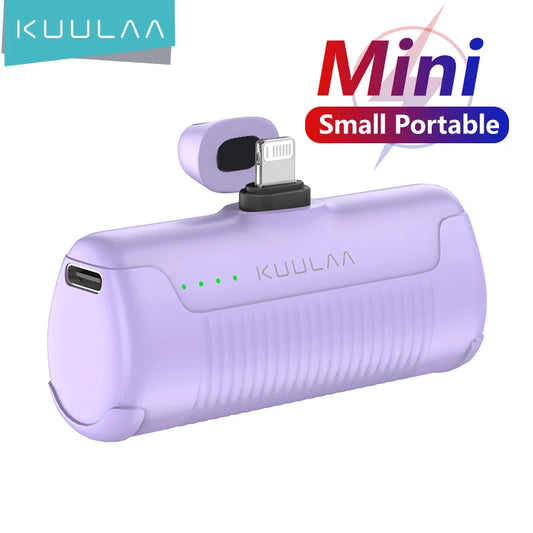 KUULAA Mini Power Bank 4500mAh Portable Charger