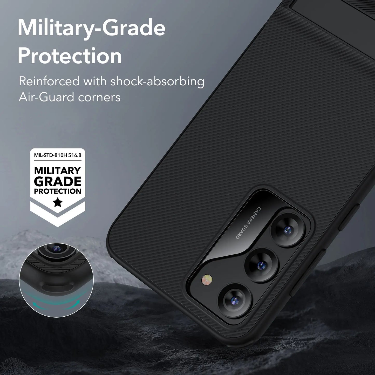 ESR Boost Kickstand Case for Galaxy S23 & S24 Series – Military-Grade Protective Cover for S23 Ultra, S23+, and S24