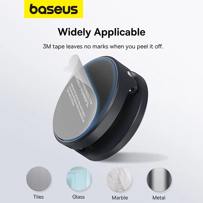 Baseus Magnetic Phone Wall Holder - Universal Magnet Suction Stand for Smartphones, 180° Rotation Holder