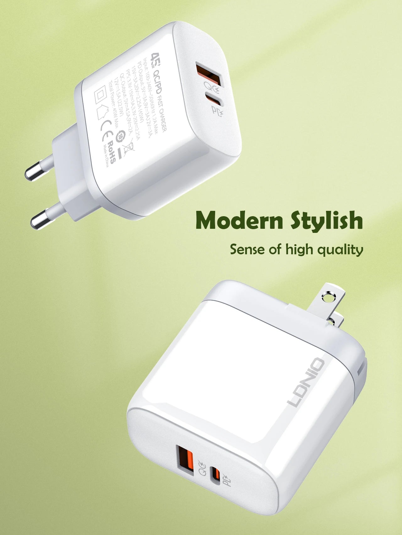 LDNIO PD 45W USB C Charger