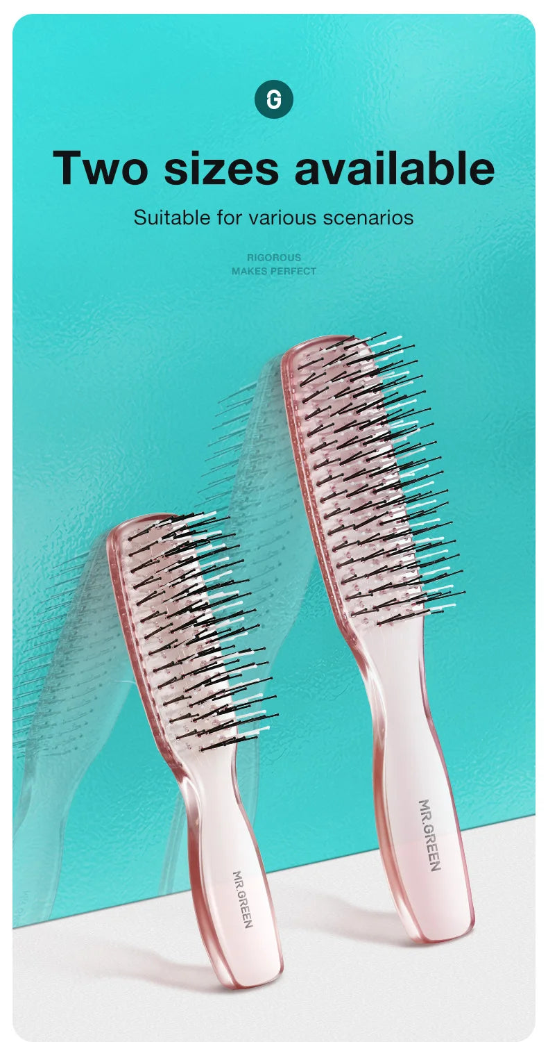 MR.GREEN Hair Brush, Massage and Volumizing Hair Styling Fine Tooth Detangling Brush