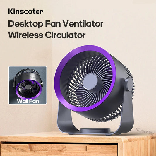 KINSCOTER 4000mAh Rechargeable Cordless Electric Fan