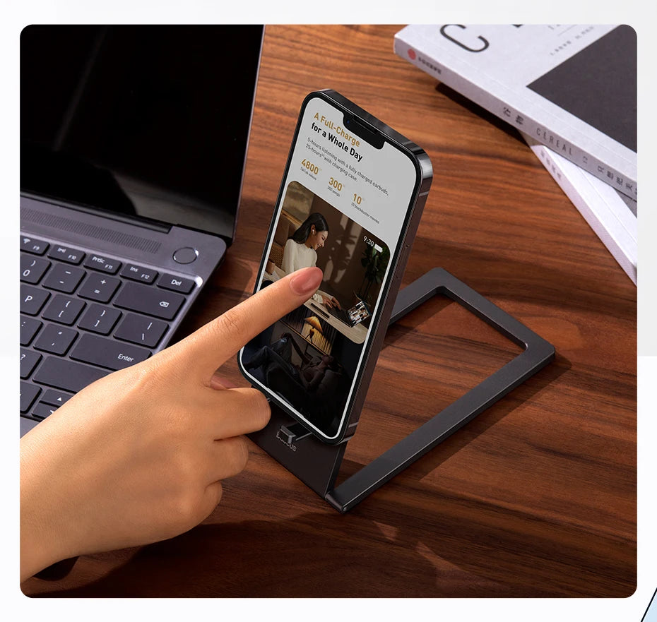 Baseus Foldable Metal Desktop Holder for Smartphones and Tablets