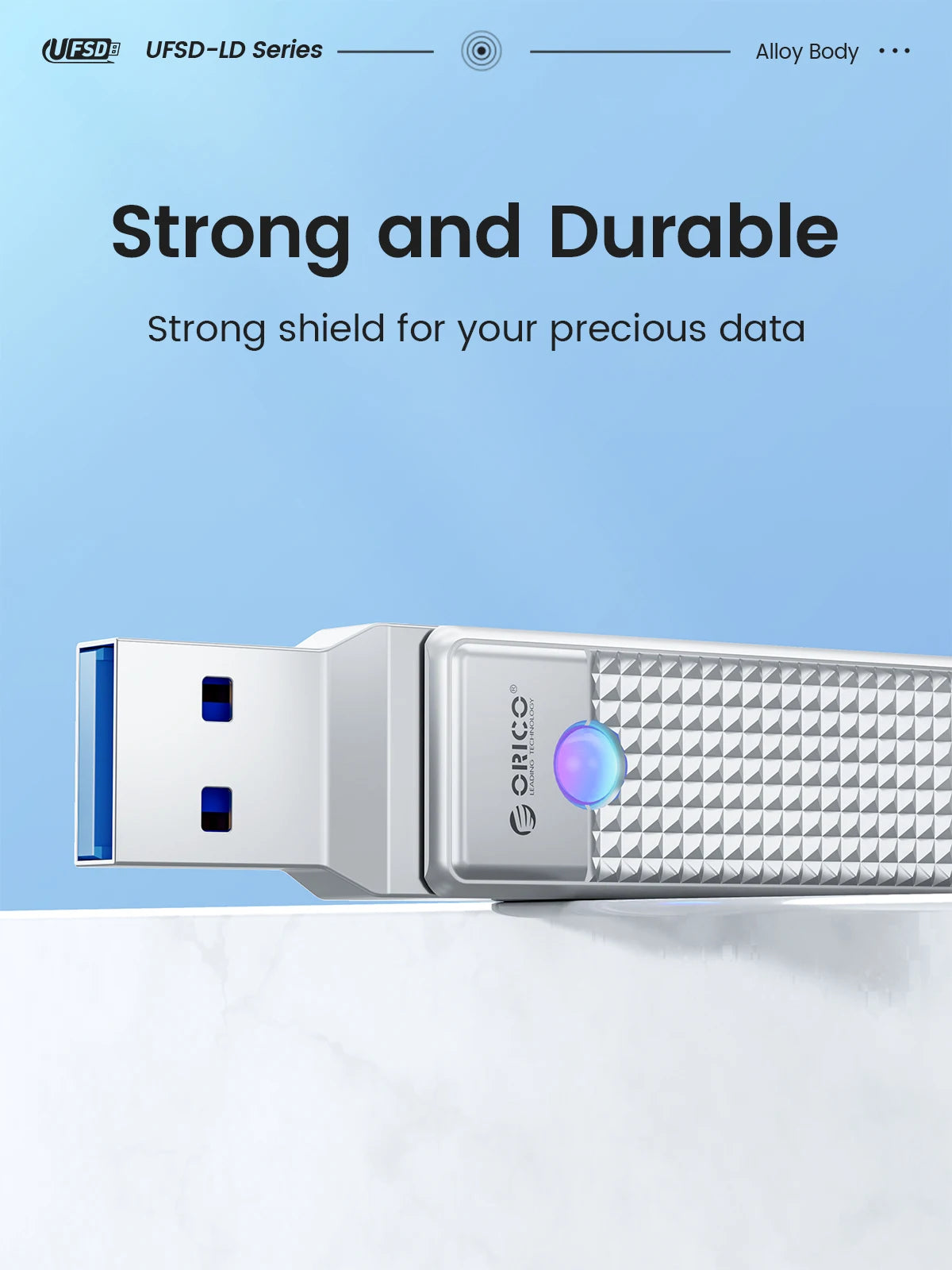 ORICO UFSD 2-in-1 Dual Flash Drive – 405MB/s High-Speed OTG Pen Drive with USB-A & Type-C Interfaces