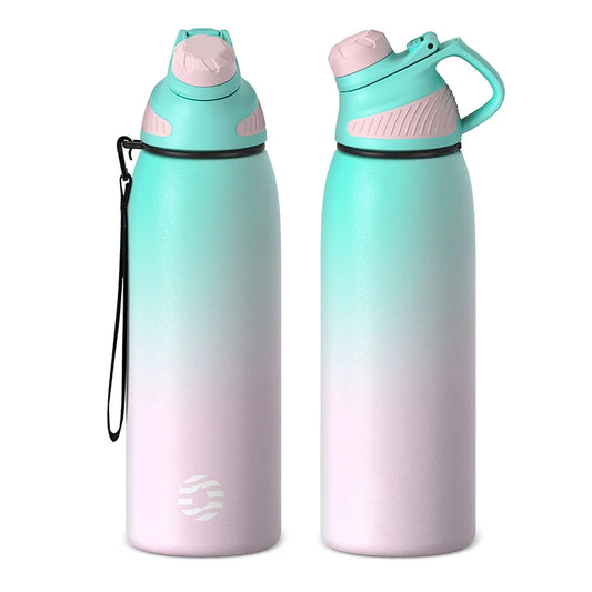 FEIJIAN Thermos Sport Bottle with Magnetic Lid