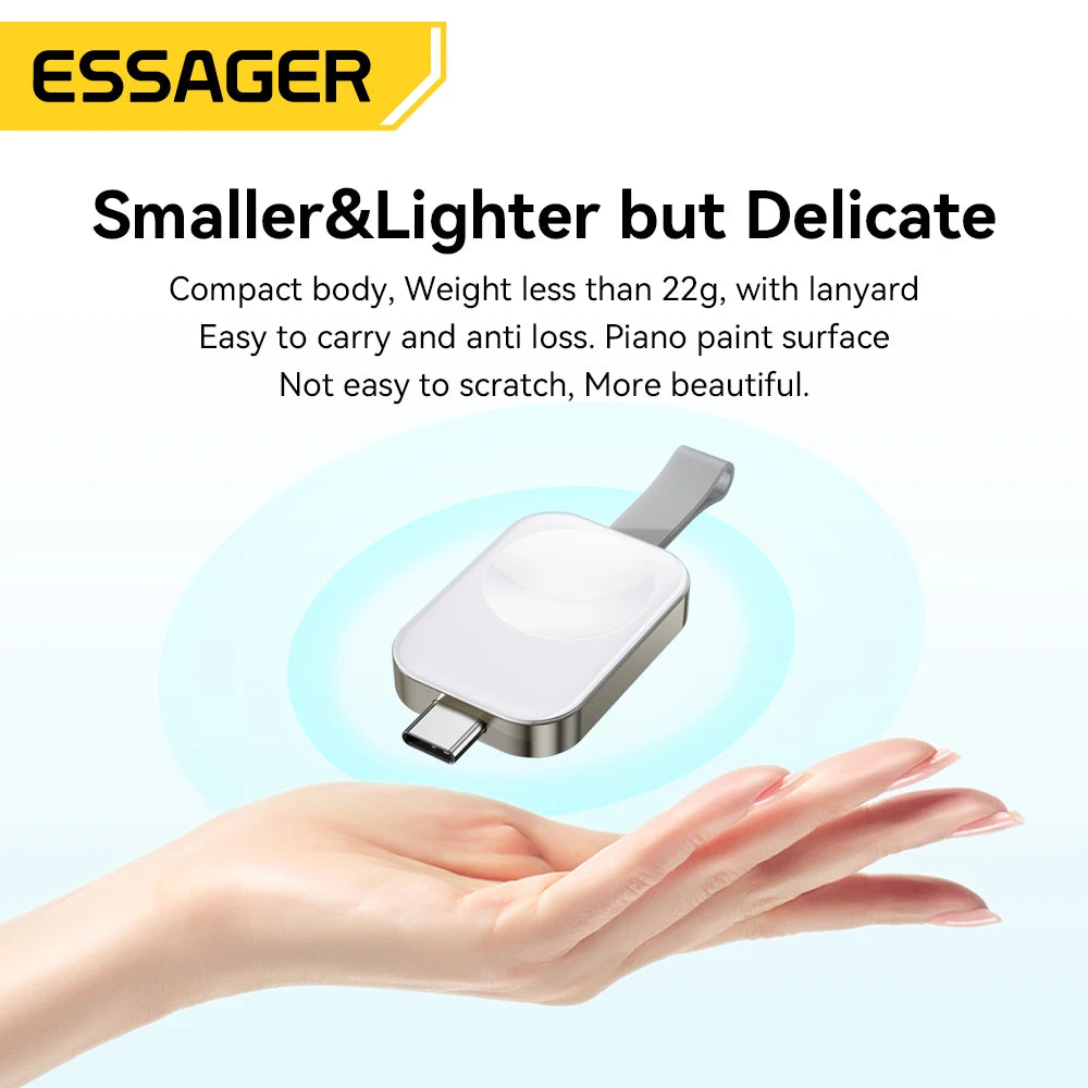 Essager Magsafe For Apple Watch Series 2-8 | Magnetic Fast Charging Dock Station | Portable Travel Wireless Charger For iWatch