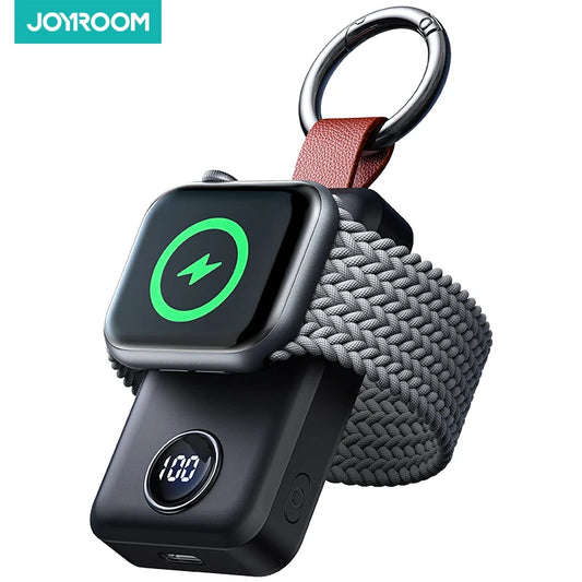 Joyroom 2000mAh Portable Wireless Charger: Magnetic Power Bank for Apple Watch Series 8/Ultra/SE/7/6/5/4/3/2