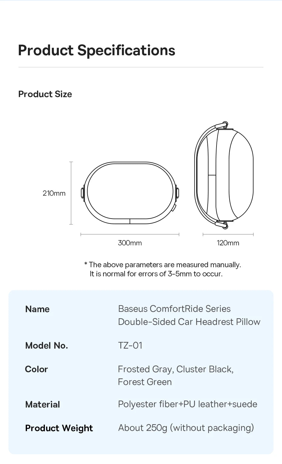 Baseus Car Headrest Pillow