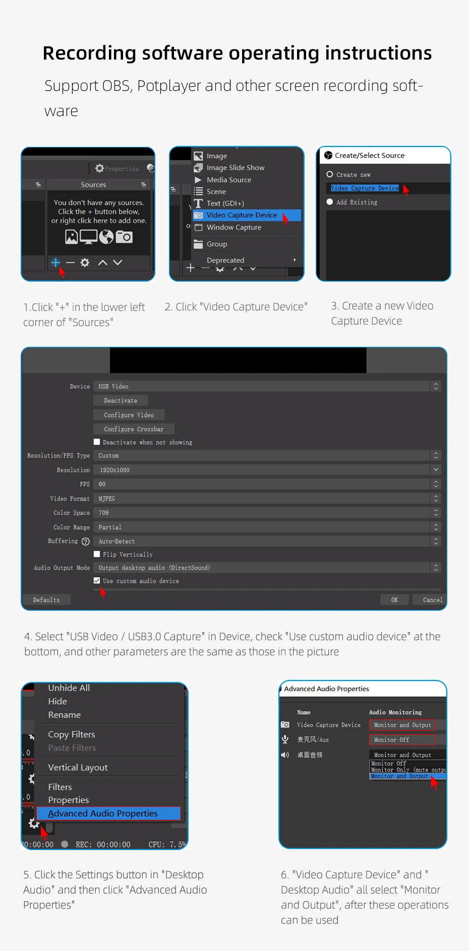 Hagibis USB 3.0 HDMI to USB/Type-C