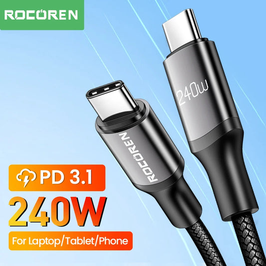 Rocoren 240W USB C to USB Type C Cable