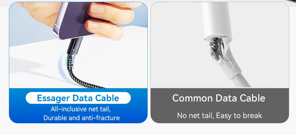 Essager 100W 7A Fast Charger Cable 3-in-1