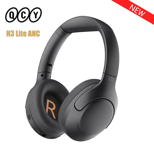 QCY H3 Lite ANC Wireless Headphones – Bluetooth 5.3, Active Noise Cancelling, Over-Ear Headset with 40mm Drivers