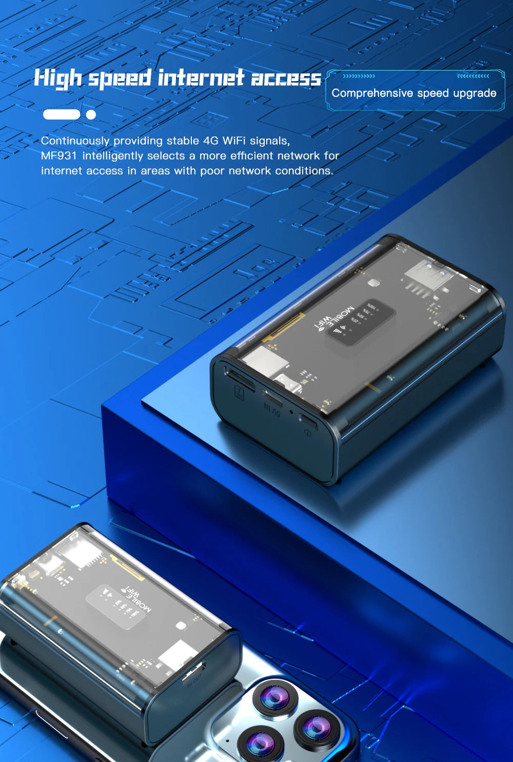 KuWFi Portable 4G Router