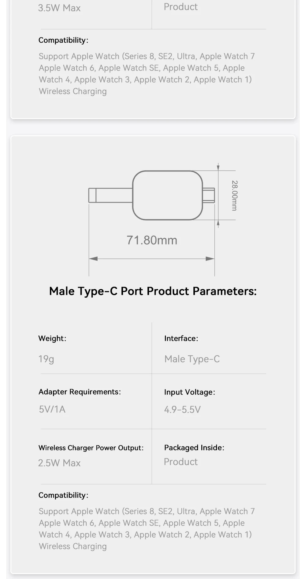 Essager Magsafe For Apple Watch Series 2-8 | Magnetic Fast Charging Dock Station | Portable Travel Wireless Charger For iWatch