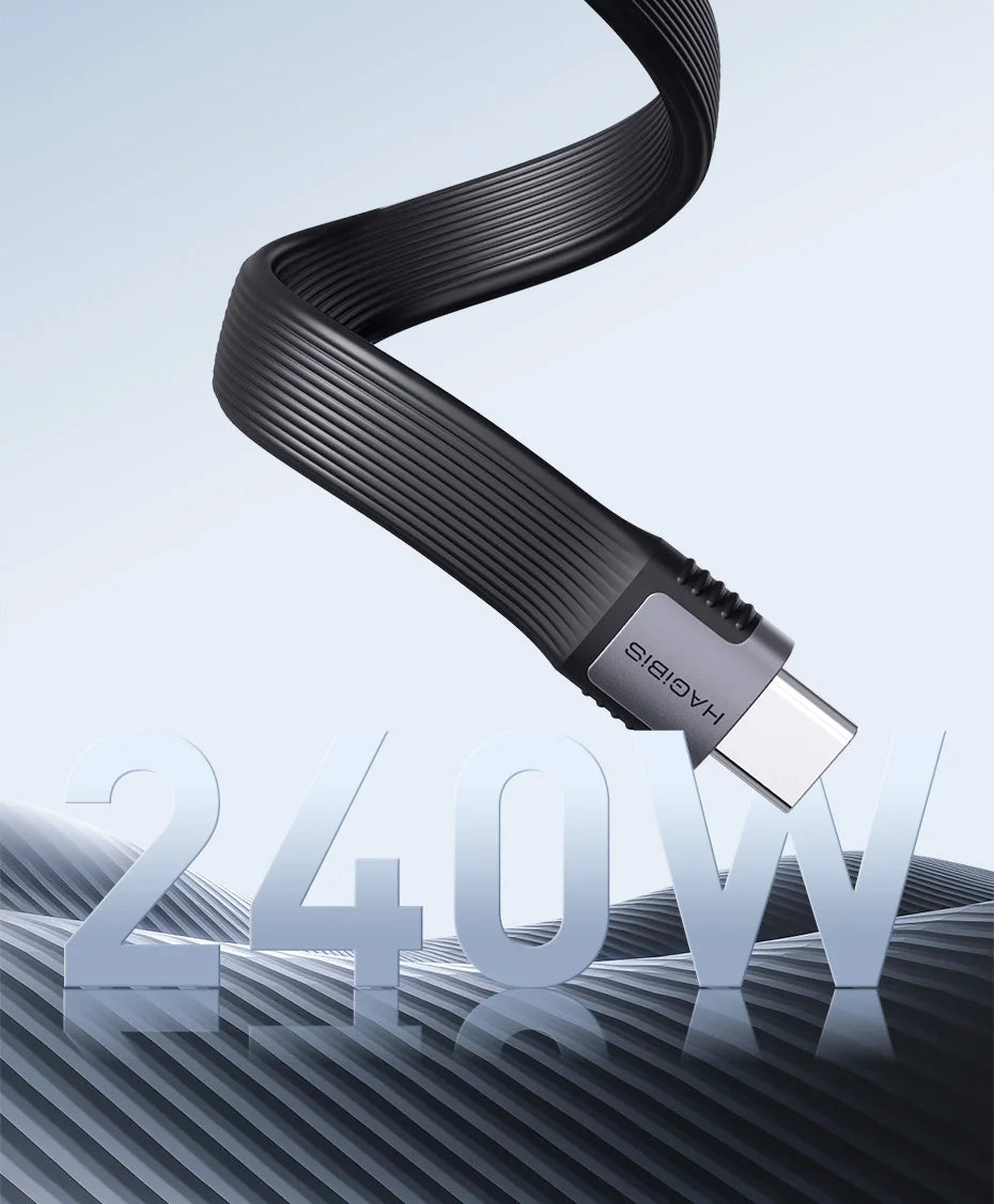 Hagibis USB4 Data Cable 40Gbps USB-C to Type-C, 240W PD Fast Charging, 8K 60Hz Video for Thunderbolt 3/4