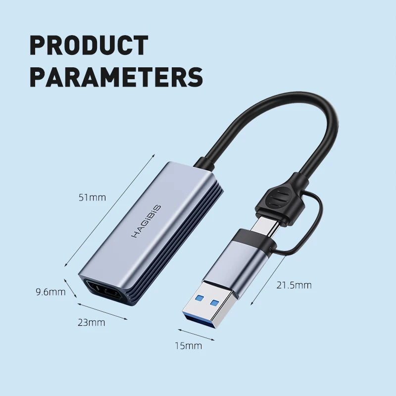 Hagibis USB 3.0 HDMI to USB/Type-C