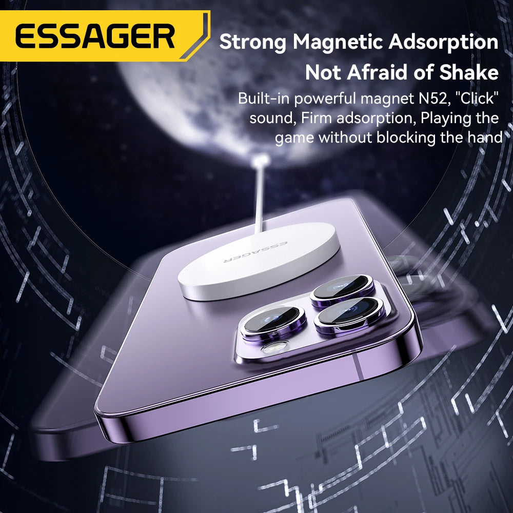 Essager 15W Magnetic Qi Wireless Charger: Fast Charging with PD Type-C