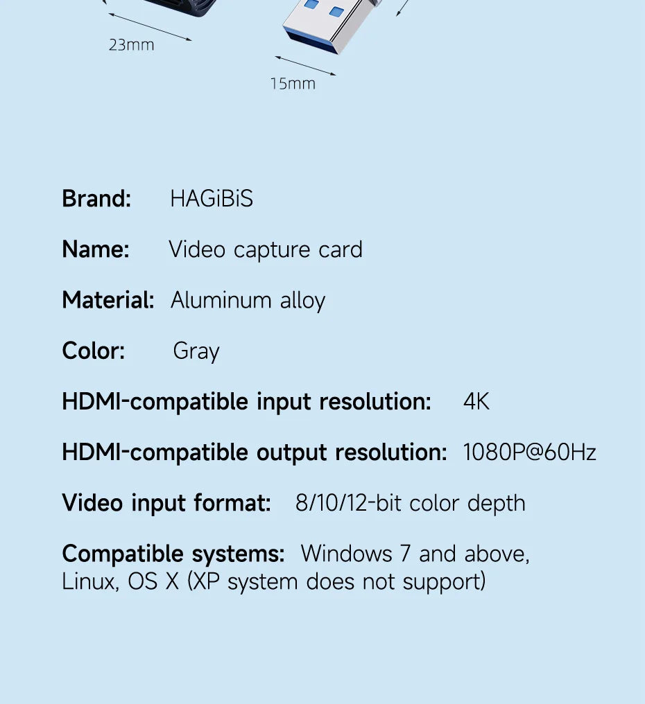 Hagibis USB 3.0 HDMI to USB/Type-C