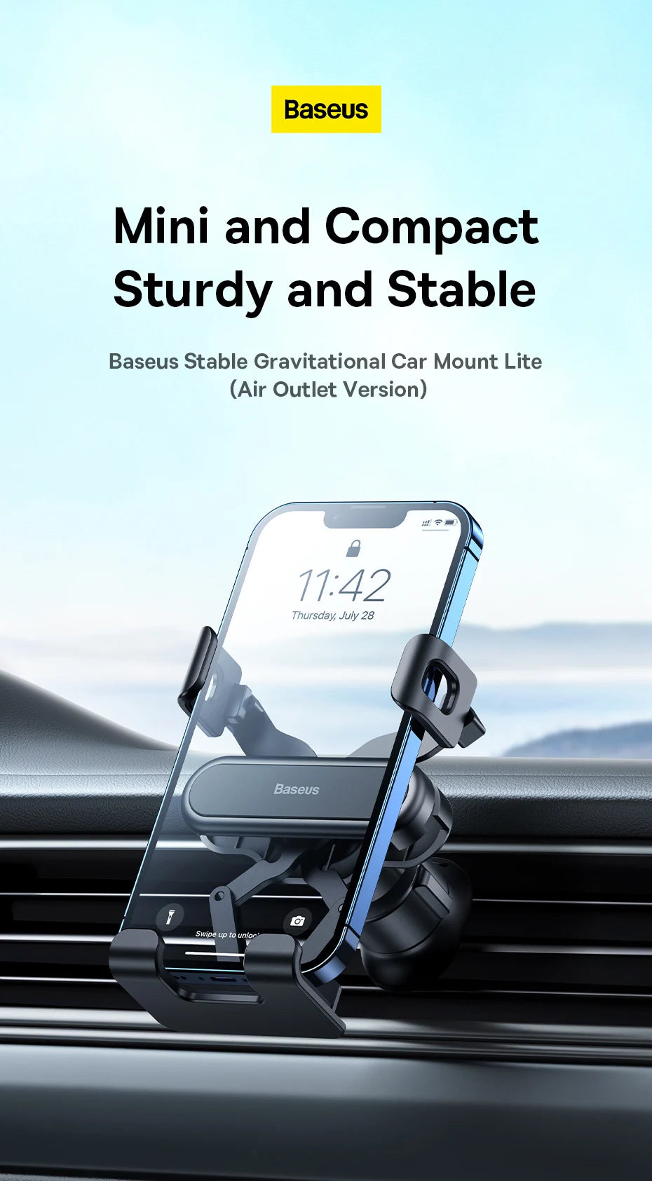 Baseus Gravity Car Phone Holder for Air Outlet