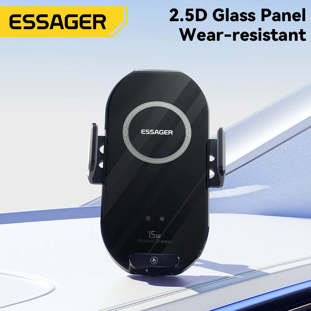 Essager 15W Qi Wireless Charger Car Phone Holder for Air Vent Mount Fast Charging for Smartphones