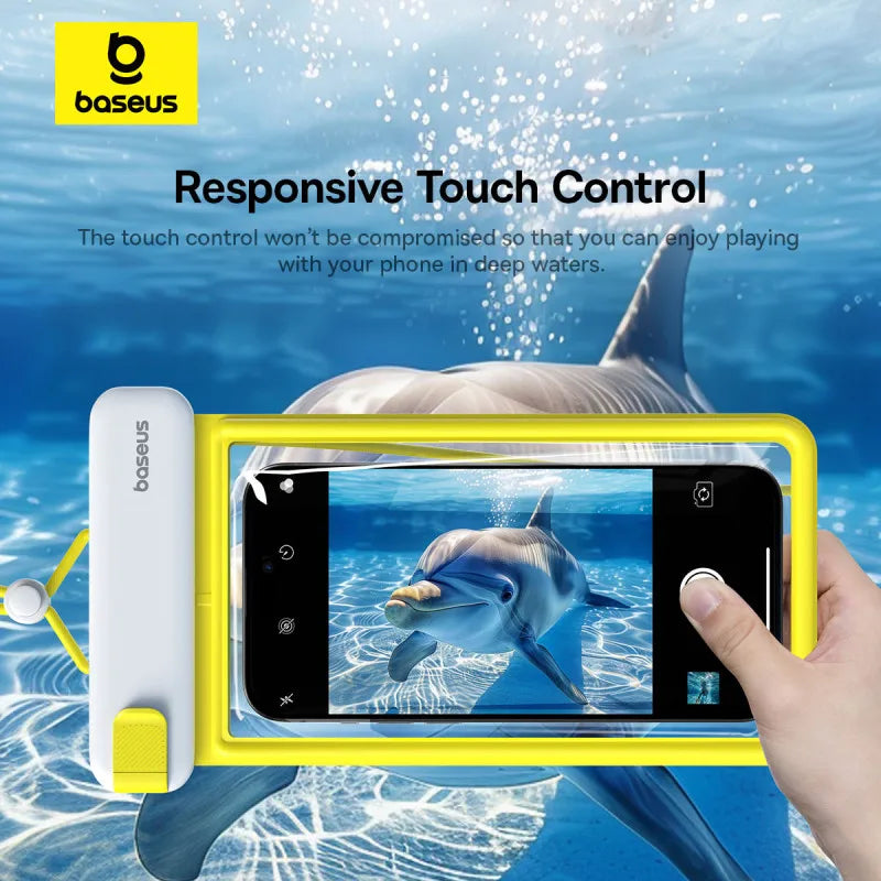 Baseus IPX8 Waterproof Phone Pouch: Universal Underwater Case for Samsung, Xiaomi, iPhone 12-15 and above – Perfect for Swimming & Diving