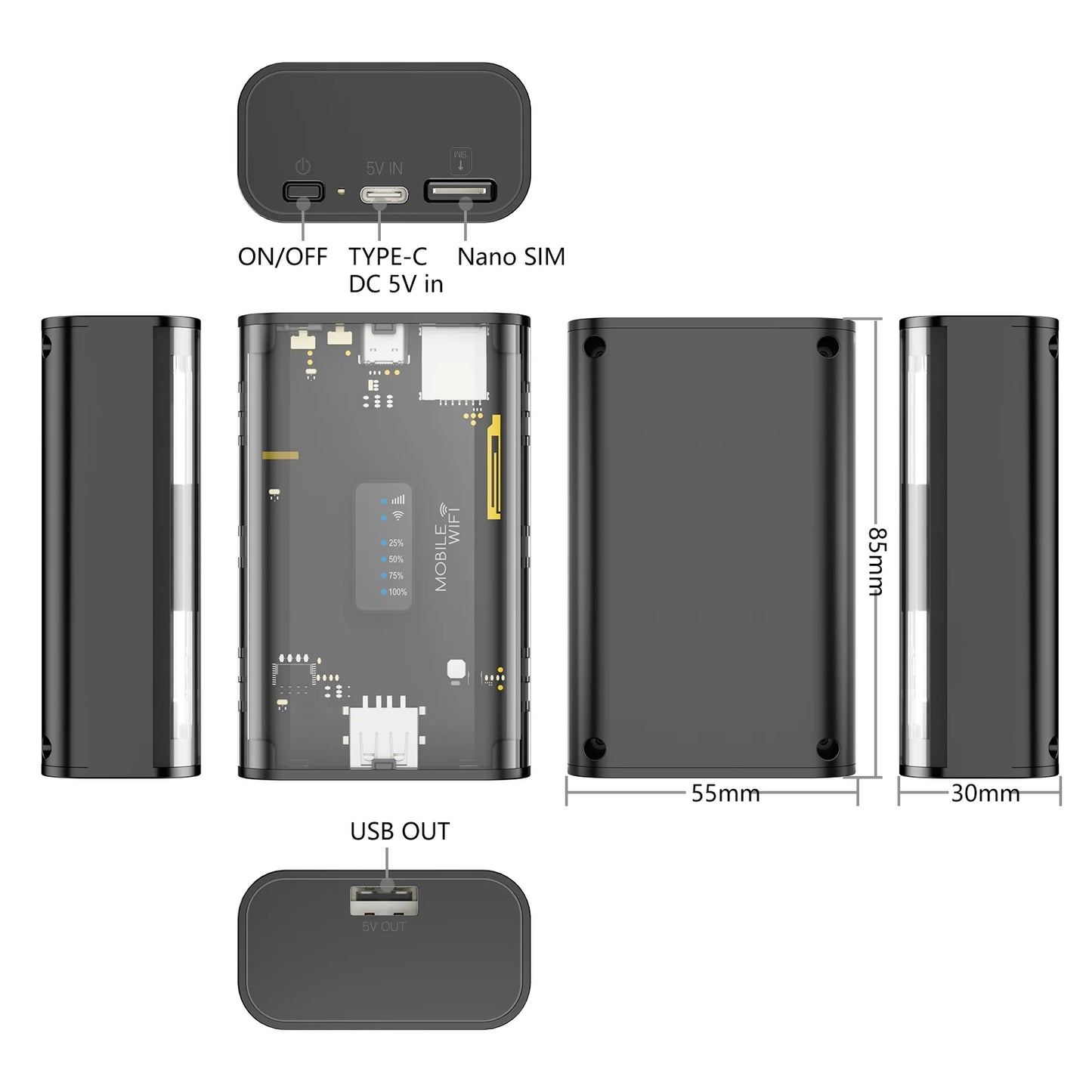 KuWFi Portable 4G Router