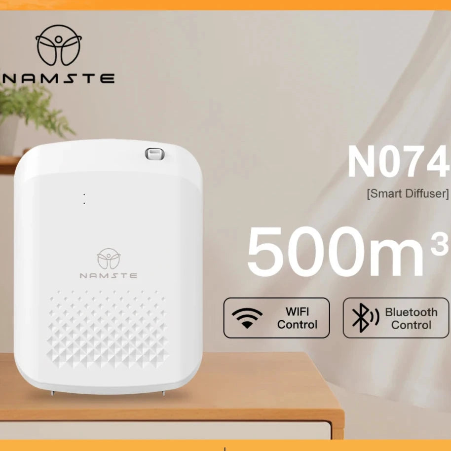 NAMSTE Smart Aroma Diffuser | Professional Fragrance Diffuser up to 1000m³  Large Room With Fan and Bluetooth Control