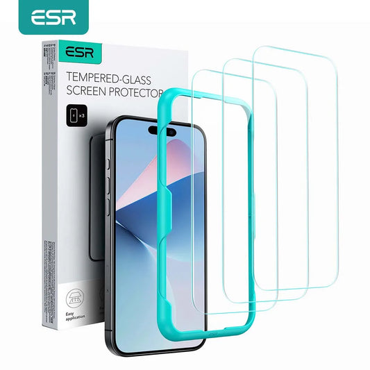 ESR Full-Coverage HD Tempered Glass Screen Protector for iPhone 16 Series – Anti-Peek Protection for iPhone 16, 16 Pro, 16 Plus, and 16 Pro Max