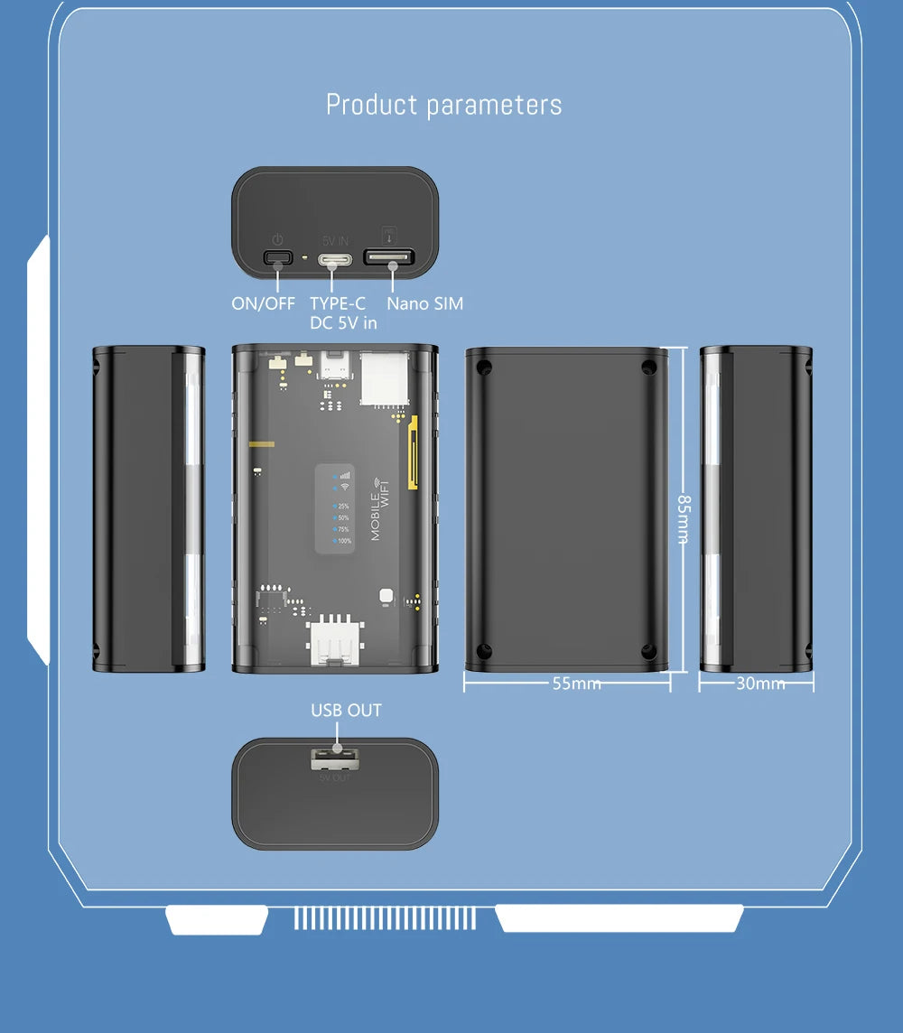 KuWFi Portable 4G Router