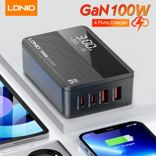 LDNIO 100W GaN USB C Charging Station