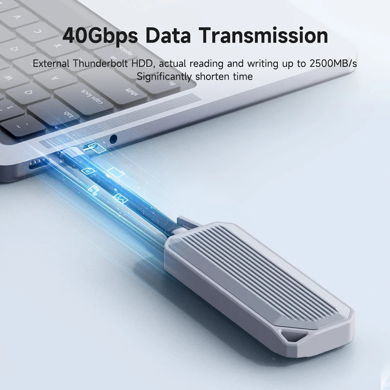 Hagibis USB4 Data Cable 40Gbps USB-C to Type-C, 240W PD Fast Charging, 8K 60Hz Video for Thunderbolt 3/4