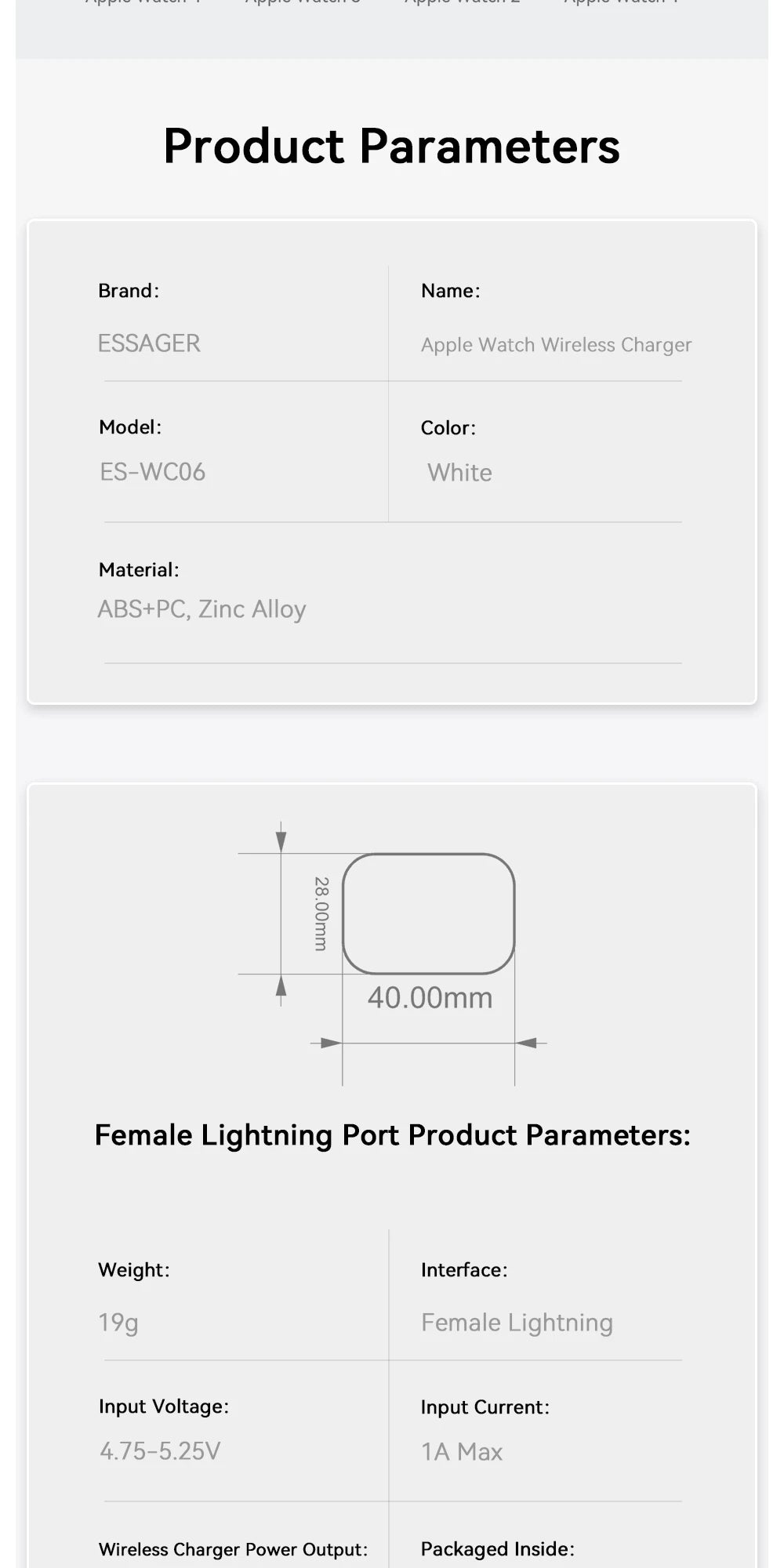 Essager Magsafe For Apple Watch Series 2-8 | Magnetic Fast Charging Dock Station | Portable Travel Wireless Charger For iWatch