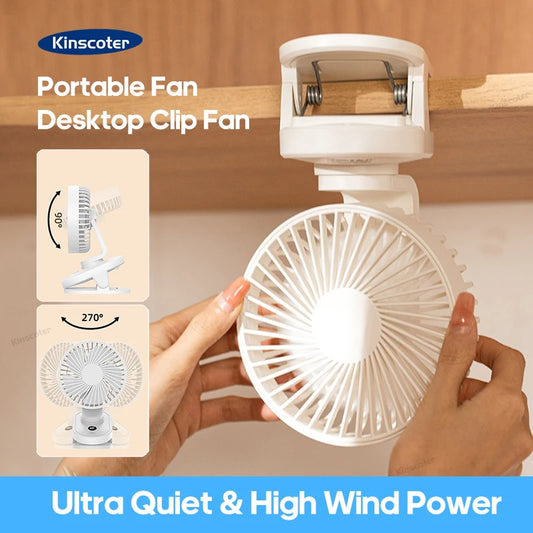 KINSCOTER Portable Mini Desktop Fan