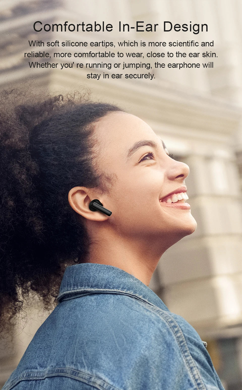 QCY T13 ANC Wireless Earphones Bluetooth 5.3 Active Noise Cancellation -28dB Headphone Fast Charge Earbuds 4 Mics