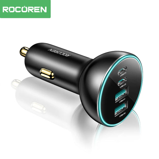 Rocoren 70W 4 in 1 Car Charger